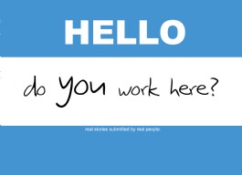 "Hello, Do You Work Here?" #1