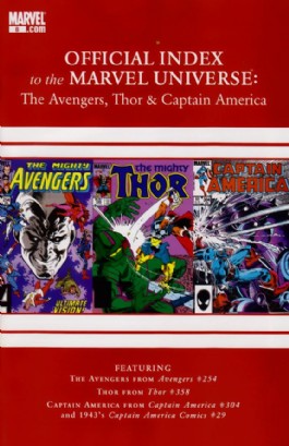 Official Index to the Marvel Universe: the Avengers, Thor and Captain America #8