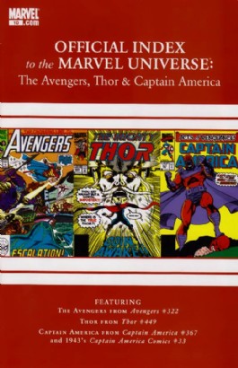 Official Index to the Marvel Universe: the Avengers, Thor and Captain America #10
