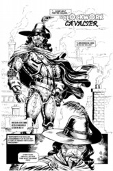 Sample page from the Clockwork Cavalier