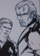 B & W: Sergei and Illyana