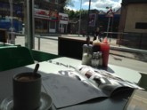 In the cafe from Take On Me